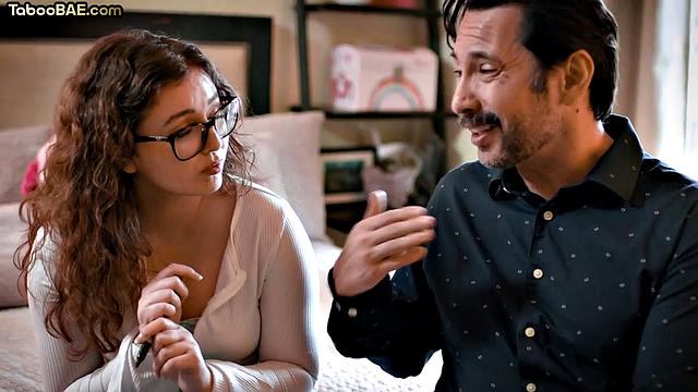 21yo petite babe rides DILF