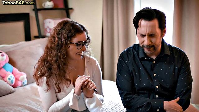 21yo petite babe rides DILF