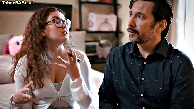 21yo petite babe rides DILF