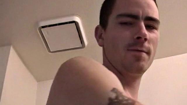 Dan can't resist stroking his hard cock for the camera