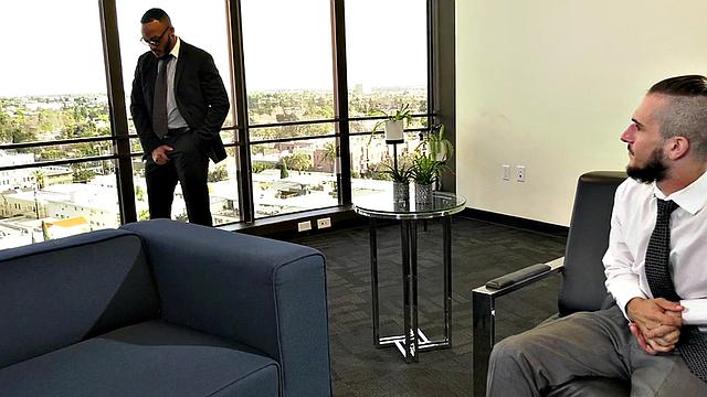 Bisexual dudes love fucking in threeway in wet pussy holes