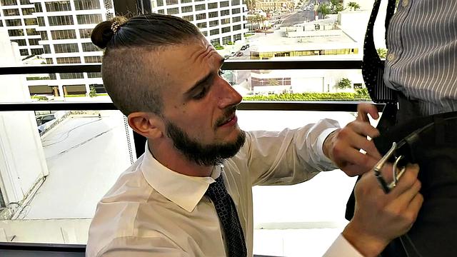 Bisexual dudes love fucking in threeway in wet pussy holes