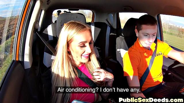 Blonde bae student cockriding instructor