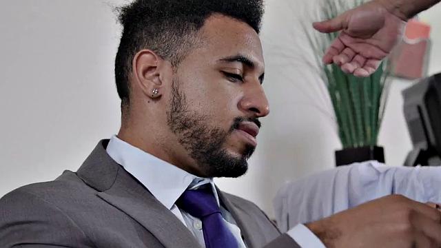 Muscular Jock analdrilling black stud