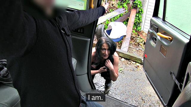 Local escort fucks taxi man on her way to a client