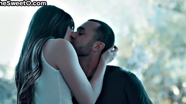 Petite babe doggystyled in kitchen