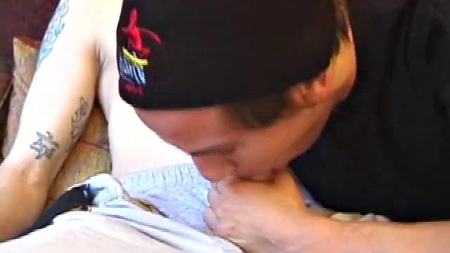 Shane and Brock start watching a porn video, while getting themselves ready for the task at hand. Hands find their way into their pants. Cock in hand, Brock strokes and soon both he and Shane are stripping naked.