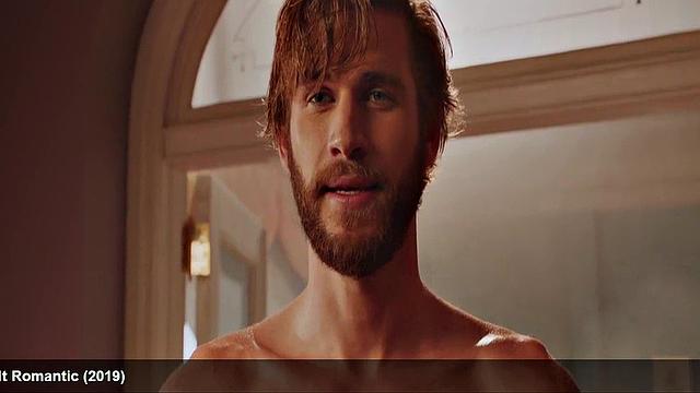 Liam Hemsworth strips and wraps a towel around his waist