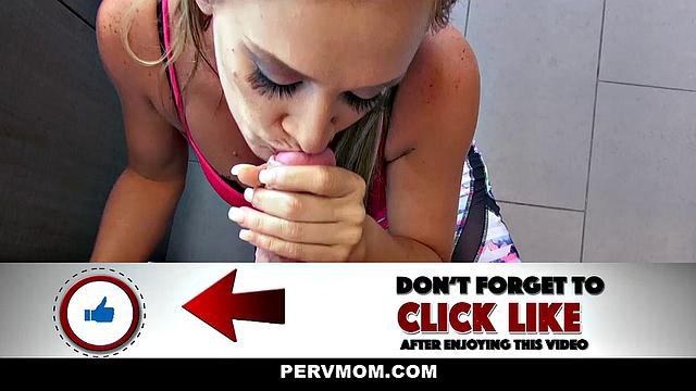 Охотливая мачеха соблазняет пасынка ради горячей спермы