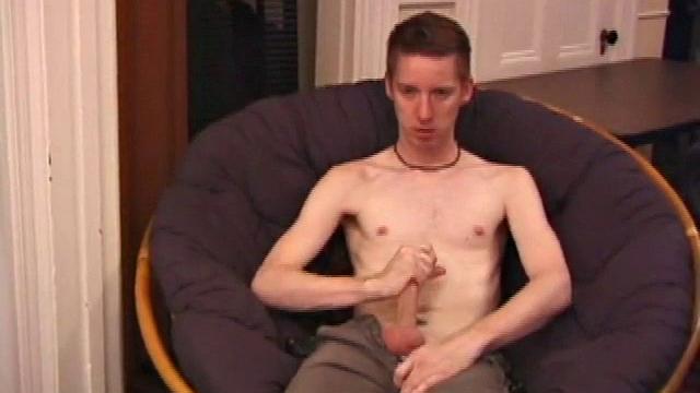 Jonathan Star plays with his cock through his jockstrap and then gets naked. After lubing up he strokes his stiff dick with determination, while teasing his nipples. He edges himself closer and closer, before erupting.
