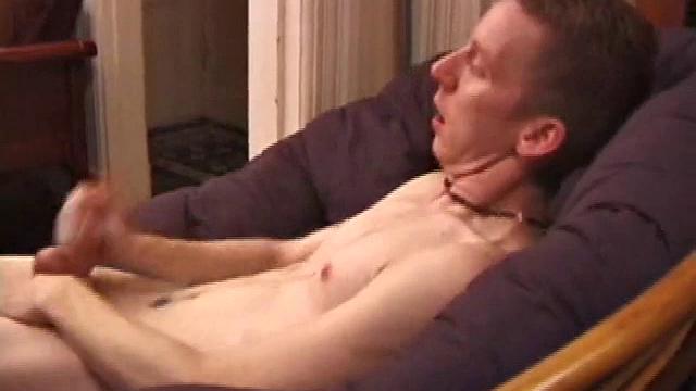 Jonathan Star plays with his cock through his jockstrap and then gets naked. After lubing up he strokes his stiff dick with determination, while teasing his nipples. He edges himself closer and closer, before erupting.