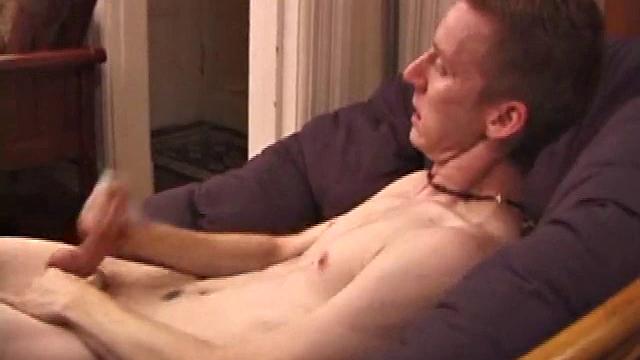 Jonathan Star plays with his cock through his jockstrap and then gets naked. After lubing up he strokes his stiff dick with determination, while teasing his nipples. He edges himself closer and closer, before erupting.