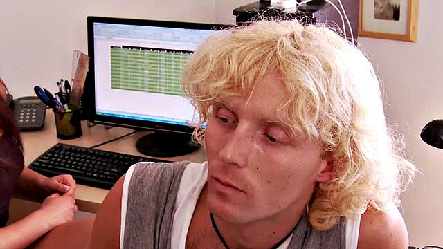 Pegging amateur chicks fuck guy in 3way with strap