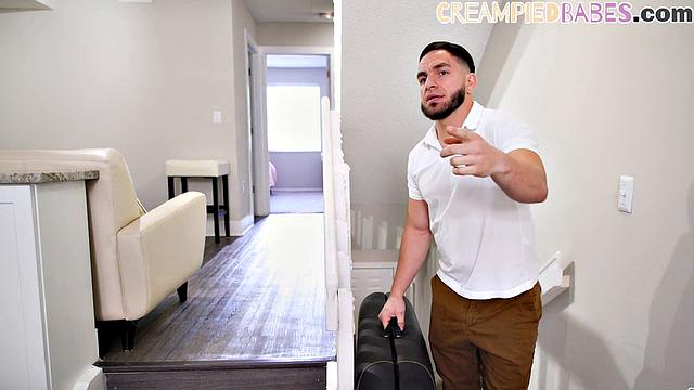 Oiled bigass cutie pussybanged