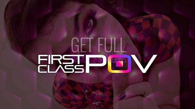 Fit brunette Lenna Ross Couch Sex In POV