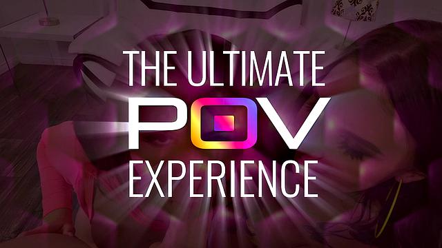 Fit brunette Lenna Ross Couch Sex In POV