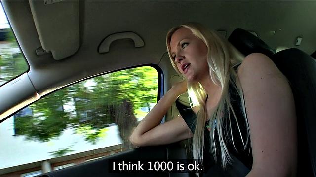 Tall Blonde Decides to Fuck A Stranger For Money Is Smart