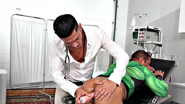 Mesmerized crossdresser fucks doctor in infirmary