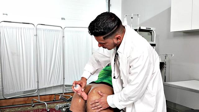 Mesmerized crossdresser fucks doctor in infirmary