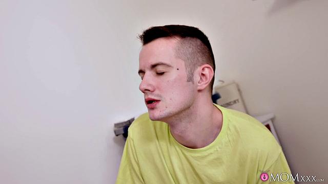 Busy MILF gives stepson free rein