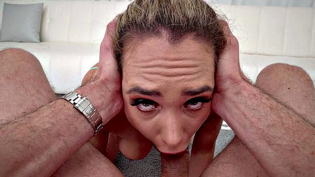 Big Tittied Milf Gets Titty Fucked And Deepthroated Hard