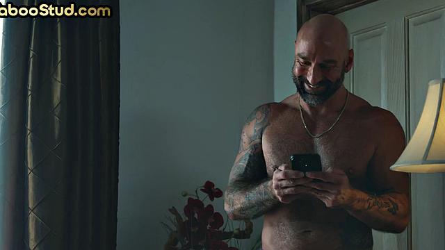 Hairy gaydaddy assfucked by stepson in anal action