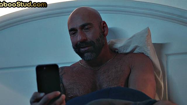 Hairy gaydaddy assfucked by stepson in anal action