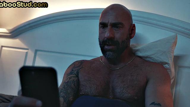 Hairy gaydaddy assfucked by stepson in anal action