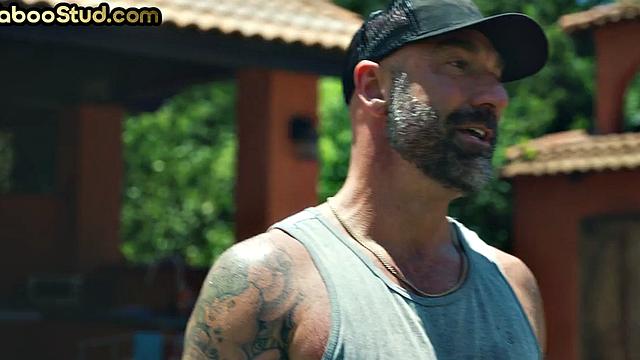 Hairy gaydaddy assfucked by stepson in anal action