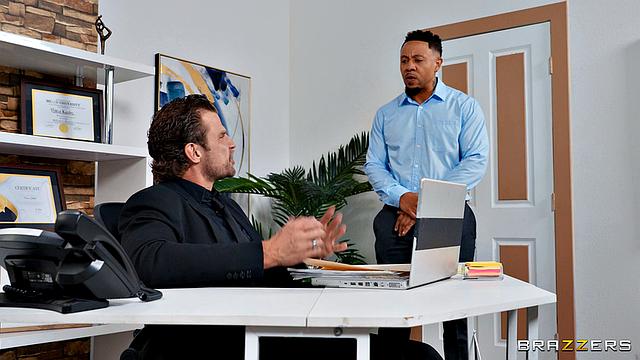 Office Slut Gobbles Cock