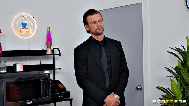 Office Slut Gobbles Cock