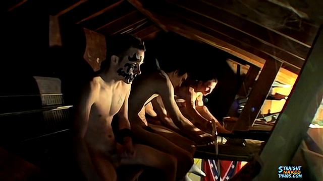 Six Guy Group Jerk Off! - Billy da Kidd, Cain, Cherokee, Duke, ET, Hollywood