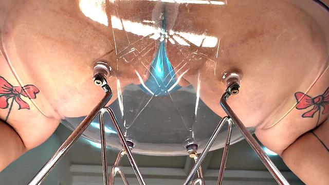 Watch this tattooed Latina BBW titty fuck her boyfriend before taking it from behind