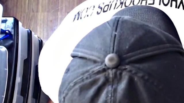 Gloryhole dude sucks hard cock while stroking it