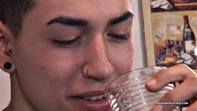 Twinks Evan and Kaleb are hanging out in the kitchen and it becomes obvious they have no interest in cooking. Small talk turns to kissing, as the boys strip out of their clothes.