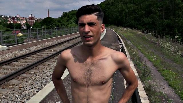 Straight gym jock outdoor bareback in hairy asshole