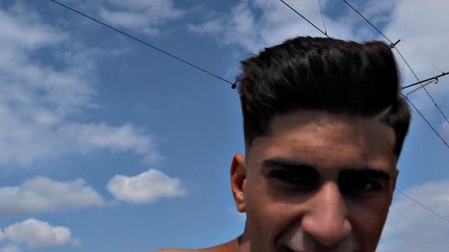 Straight gym jock outdoor bareback in hairy asshole