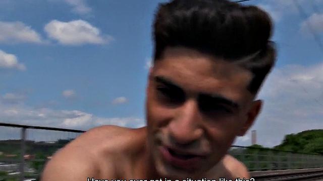 Straight gym jock outdoor bareback in hairy asshole