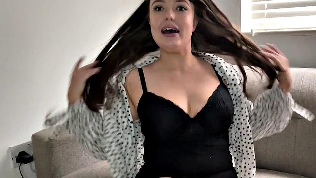 Nasty MILF talks about dicks while teasing them