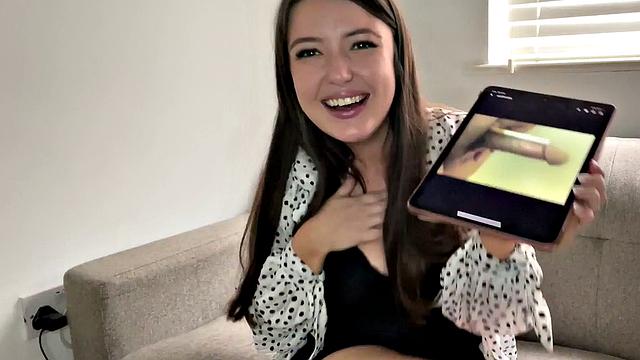 Nasty MILF talks about dicks while teasing them