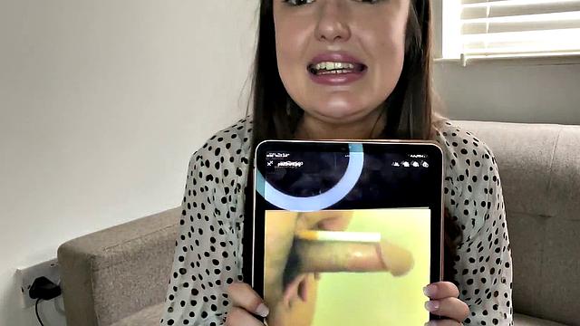 Nasty MILF talks about dicks while teasing them