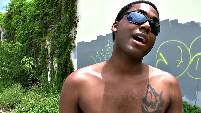 Real ebony picked up outdoor and analfucked by BWC