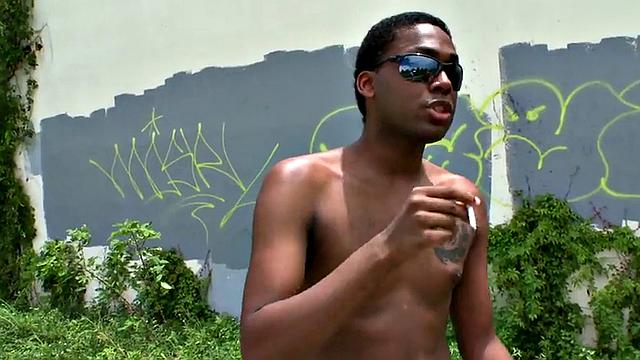 Real ebony picked up outdoor and analfucked by BWC