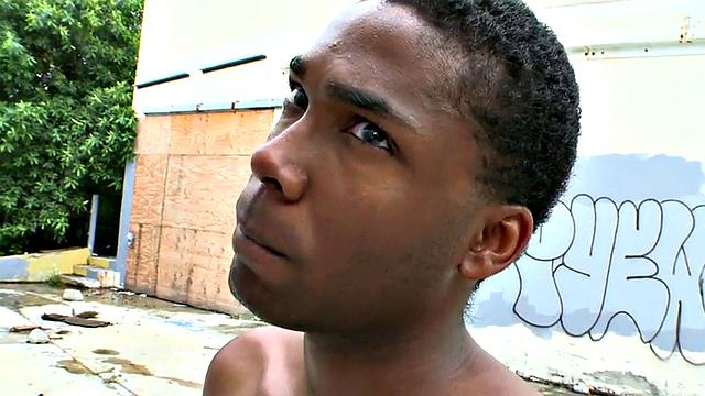 Real ebony picked up outdoor and analfucked by BWC