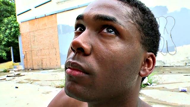 Real ebony picked up outdoor and analfucked by BWC