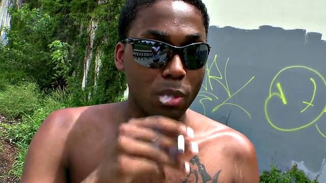 Real ebony picked up outdoor and analfucked by BWC