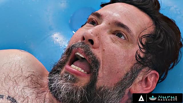 NURU MASSAGE - Sexy Assistant Makes Up For Booking Mistake By Giving Boss A Naughty Massage