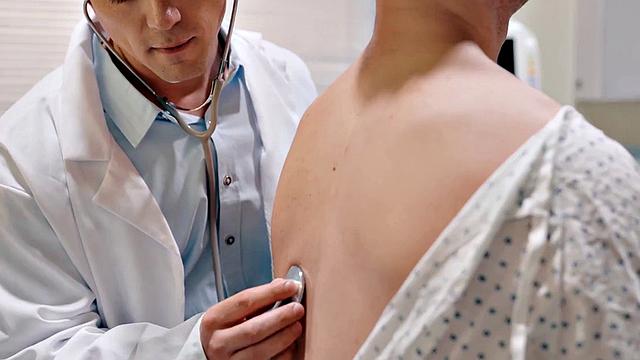 Taboo stud barebacked by doctor stepbrother in his infirmary