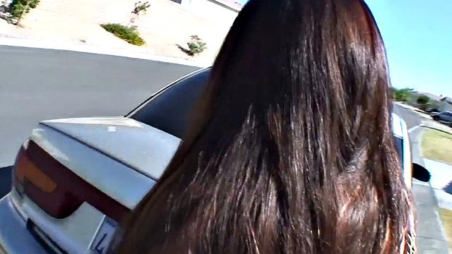 Busty teen sucks in POV