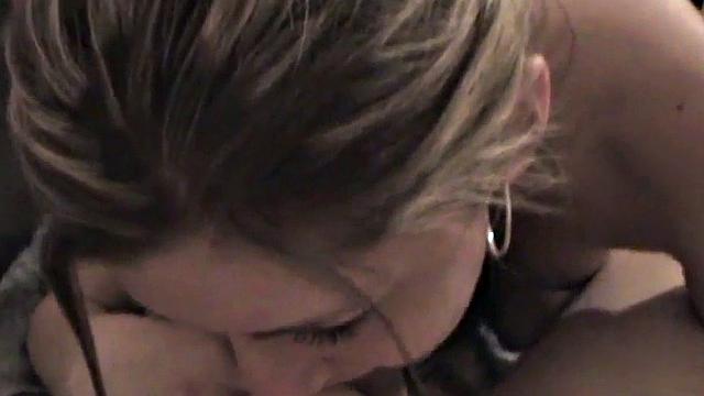 Watch this hot POV teen suck and stroke a hard cock